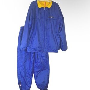 Vintage Rare ECKO Unltd Reversible Tracksuit Set Yellow Blue Zip Up SzXL Y2K